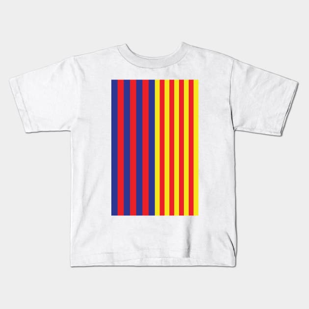 Barcelona Catalonia Flag Design Kids T-Shirt by Culture-Factory